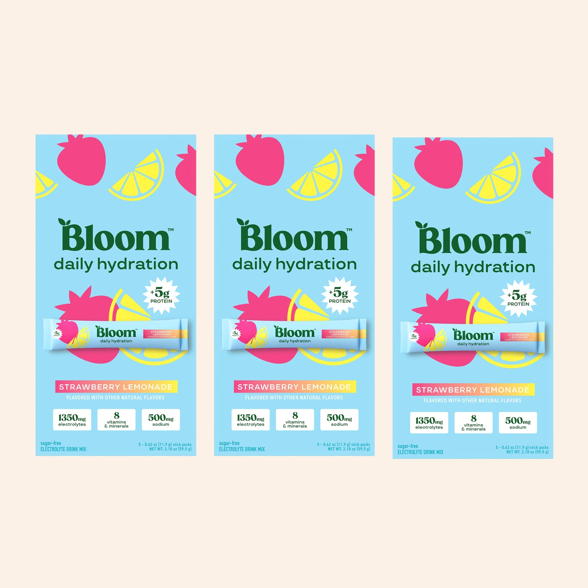 Sticks de Hidratación Diaria - Bloom Nutrition