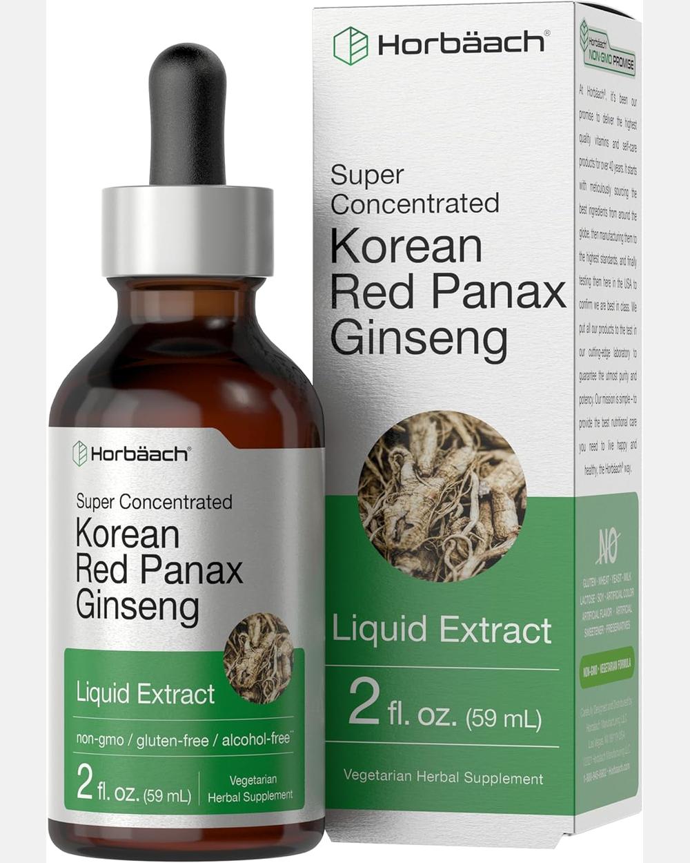 Korean Red Ginseng Líquido 2oz – Horbaach