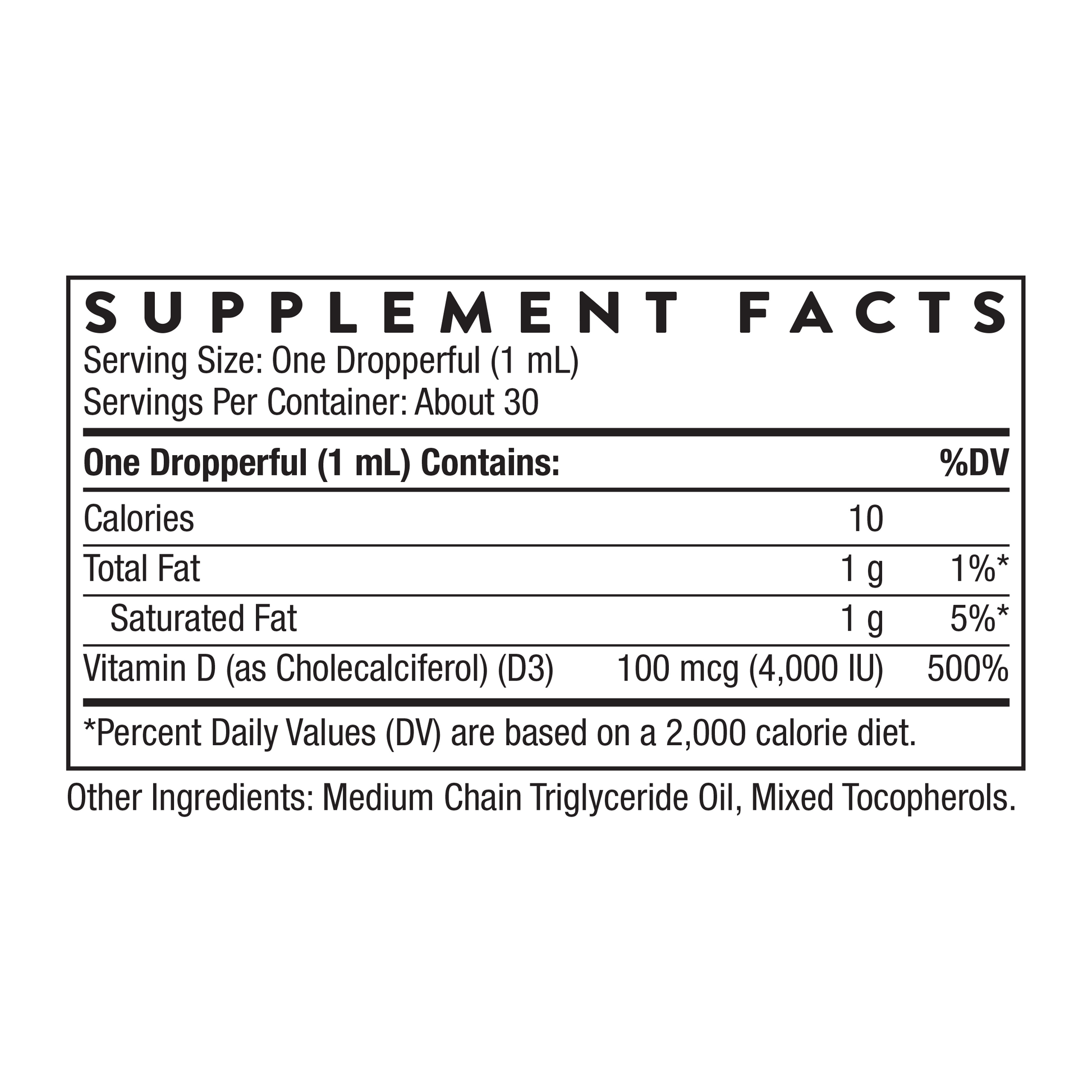 Vitamina D3 liquida - Thorne