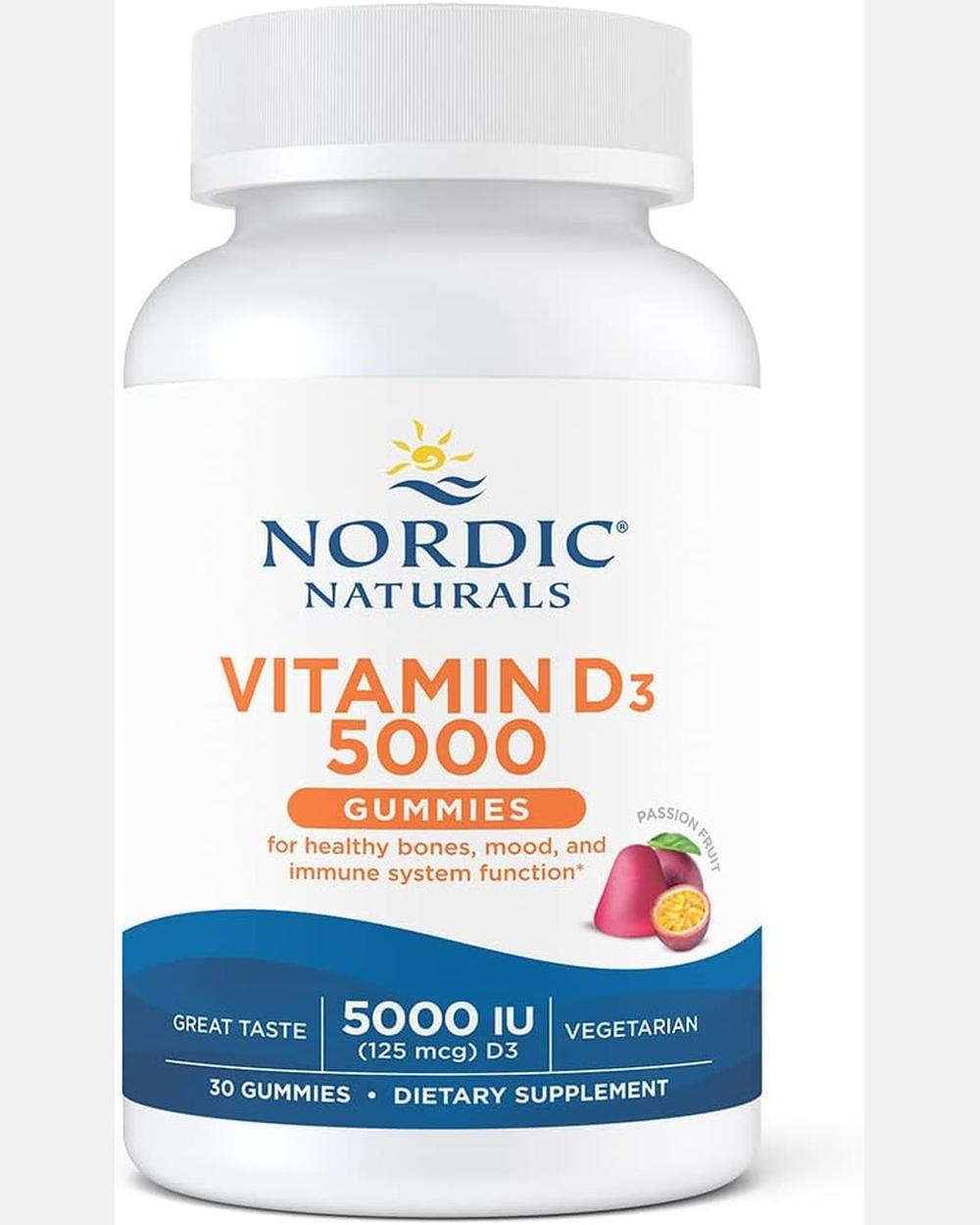 Vitamin D3 5000 Gummies | Passion Fruit | 30 Unidades - Nordic Naturals