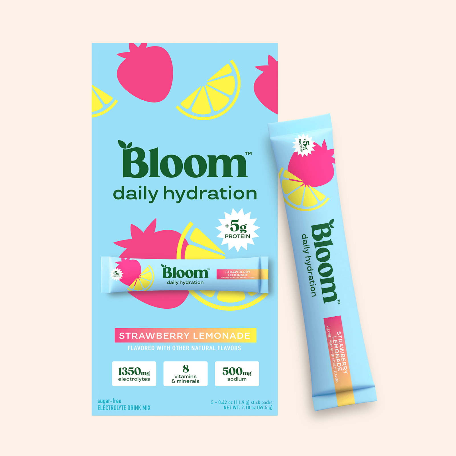 Sticks de Hidratación Diaria - Bloom Nutrition