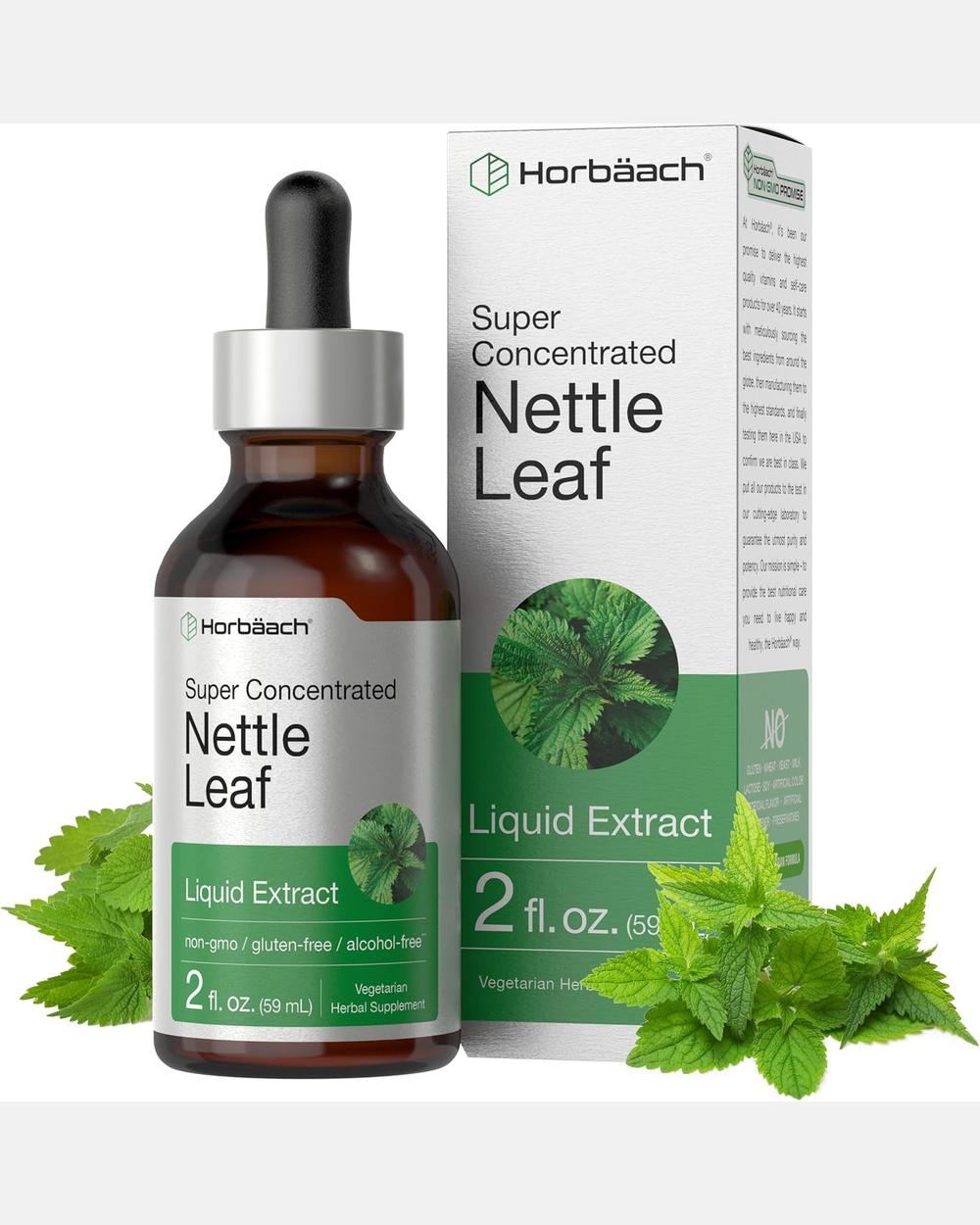 Nettle Leaf Extract 2oz – Extracto de Ortiga Líquido, Sin Alcohol - Horbaach