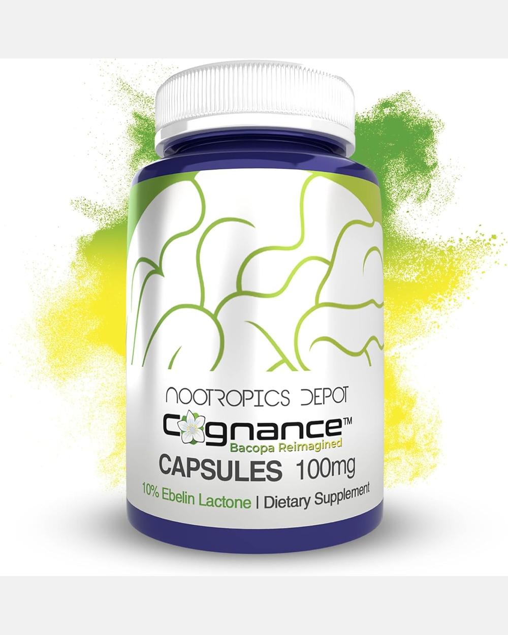 Cognance Bacopa 100mg 60 Cápsulas 10% Ebelin Lactone | Nootropics Depot