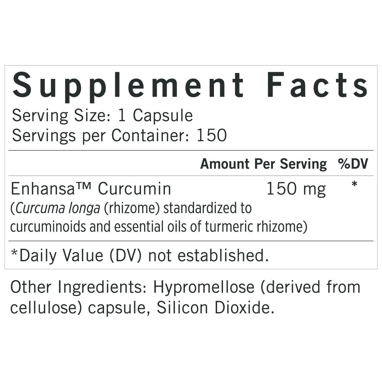 Enhansa (Enhanced Absorption Curcumin) 150 Mg - Lee Silsby