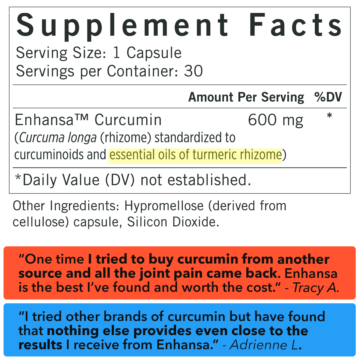Enhansa - Enhansa (Enhanced Absorption Curcumin) 600 Mg - OurKidsASD.com - #Free Shipping!#