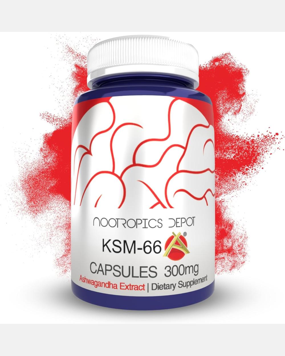 KSM-66 Ashwagandha 300mg 90 Cápsulas | Nootropics Depot