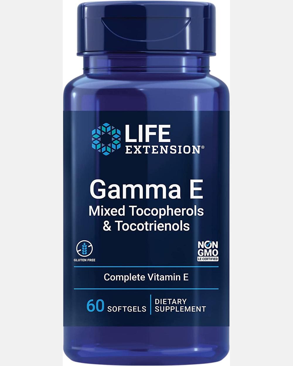 Gamma E Mixed Tocopherols & Tocotrienols 60 Softgels | Life Extension