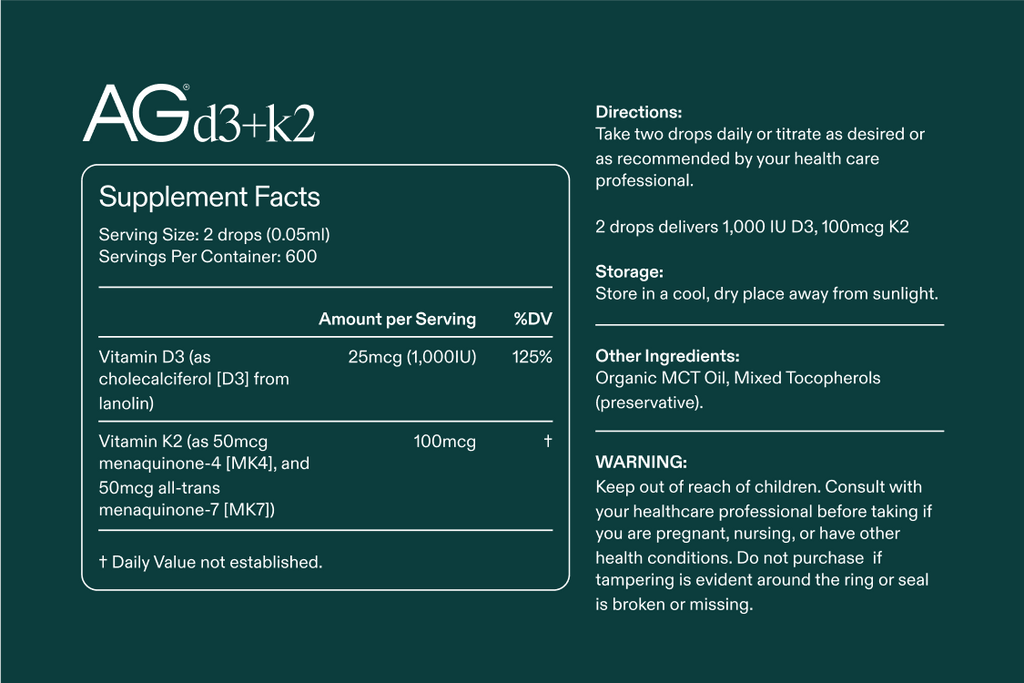 AG Vitamina D3+K2 - AG1
