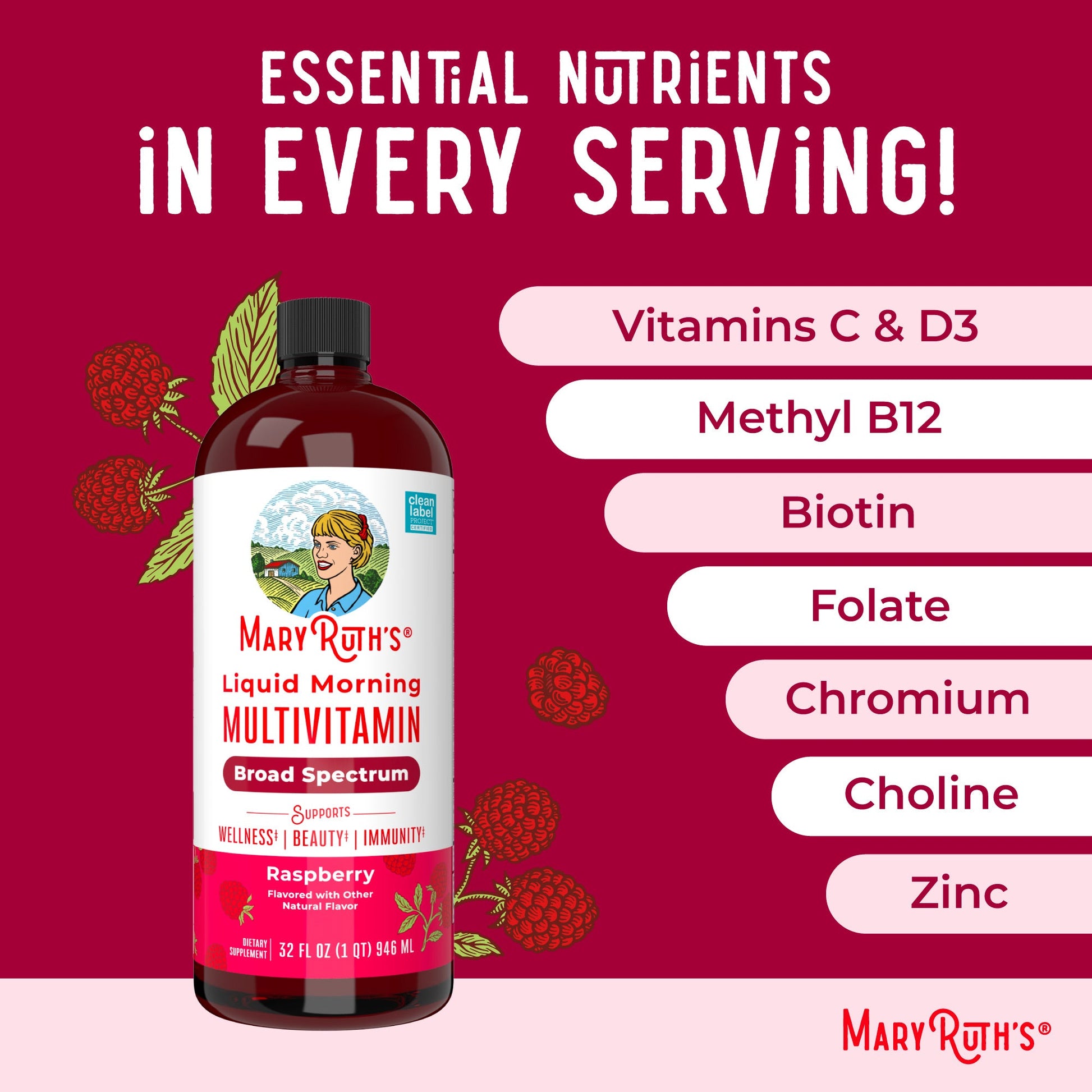 Multivitamínico Líquido Matutino - MaryRuth Organics