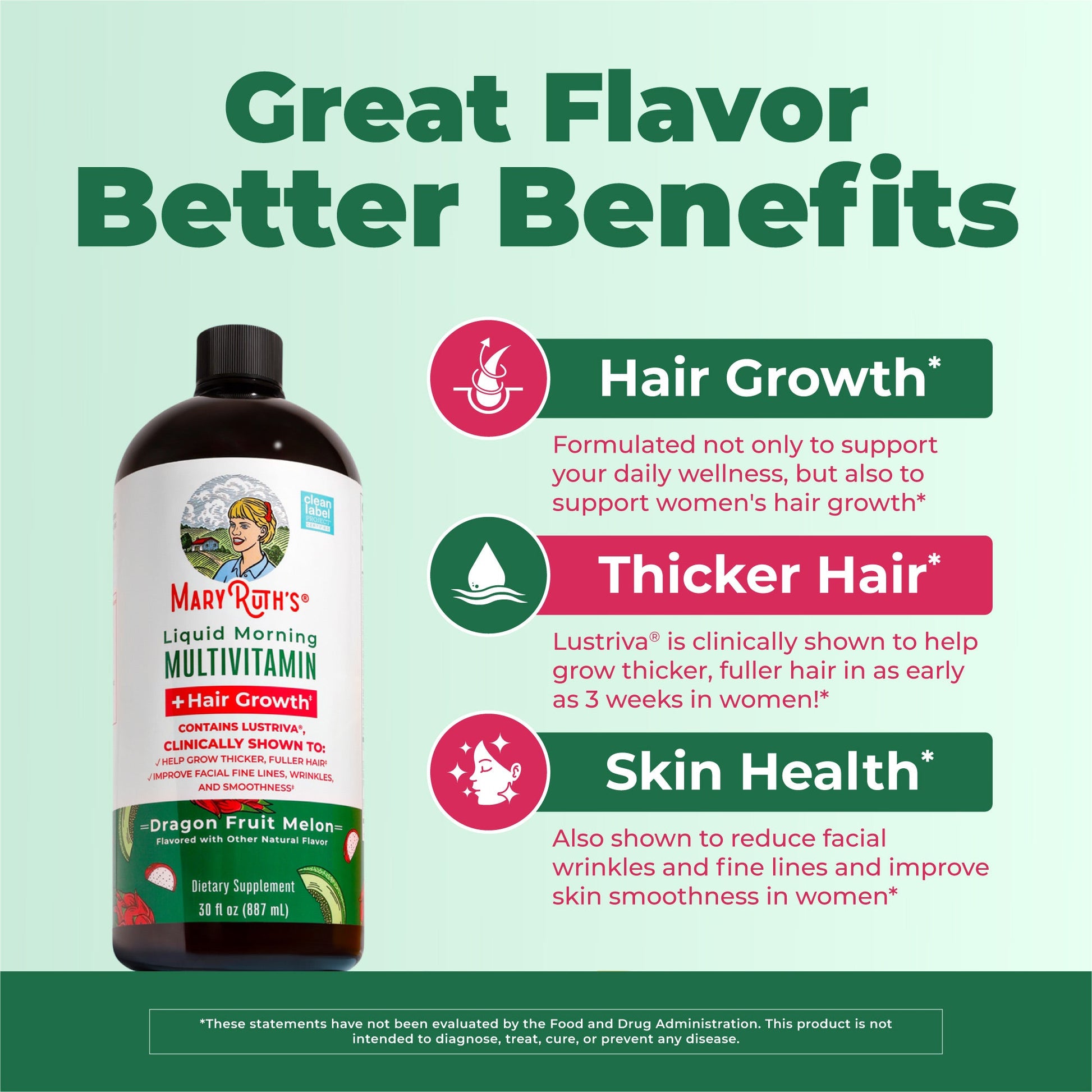 Multivitamínico Líquido Matutino + Crecimiento Capilar - MaryRuth Organics