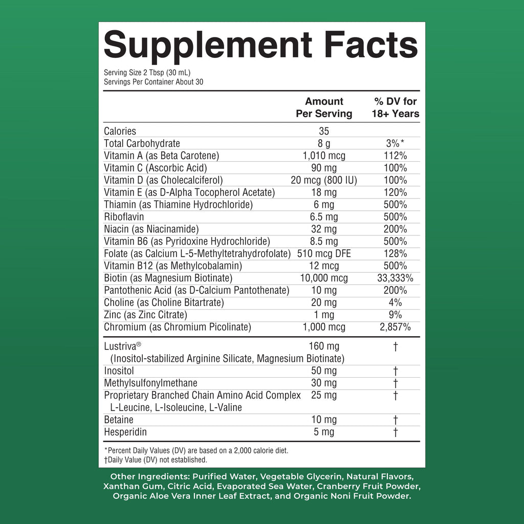 Multivitamínico Líquido Matutino + Crecimiento Capilar - MaryRuth Organics