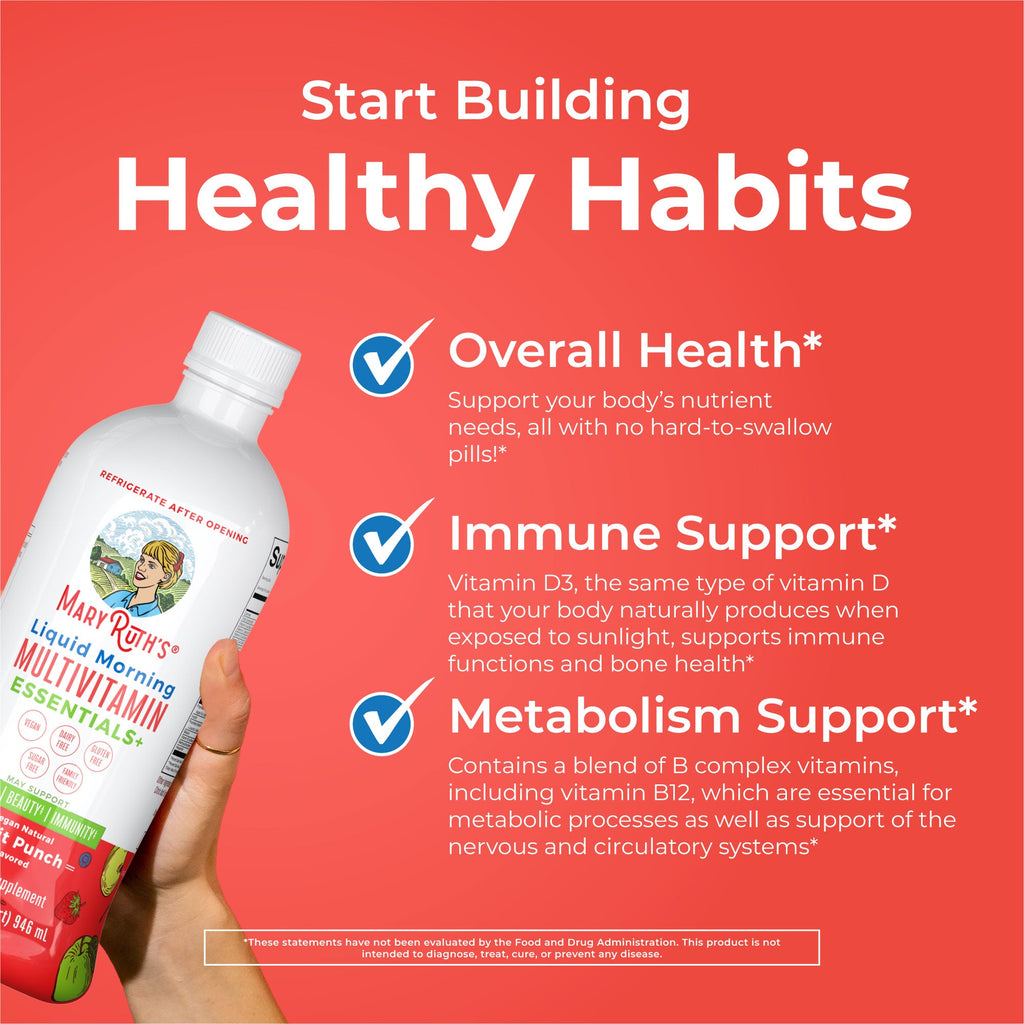 Multivitamínico Líquido Matutino Essentials+ - MaryRuth Organics