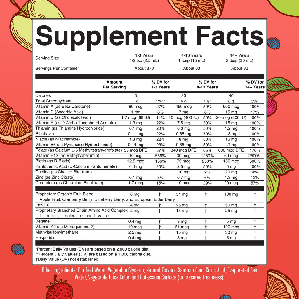 Multivitamínico Líquido Matutino Essentials+ - MaryRuth Organics