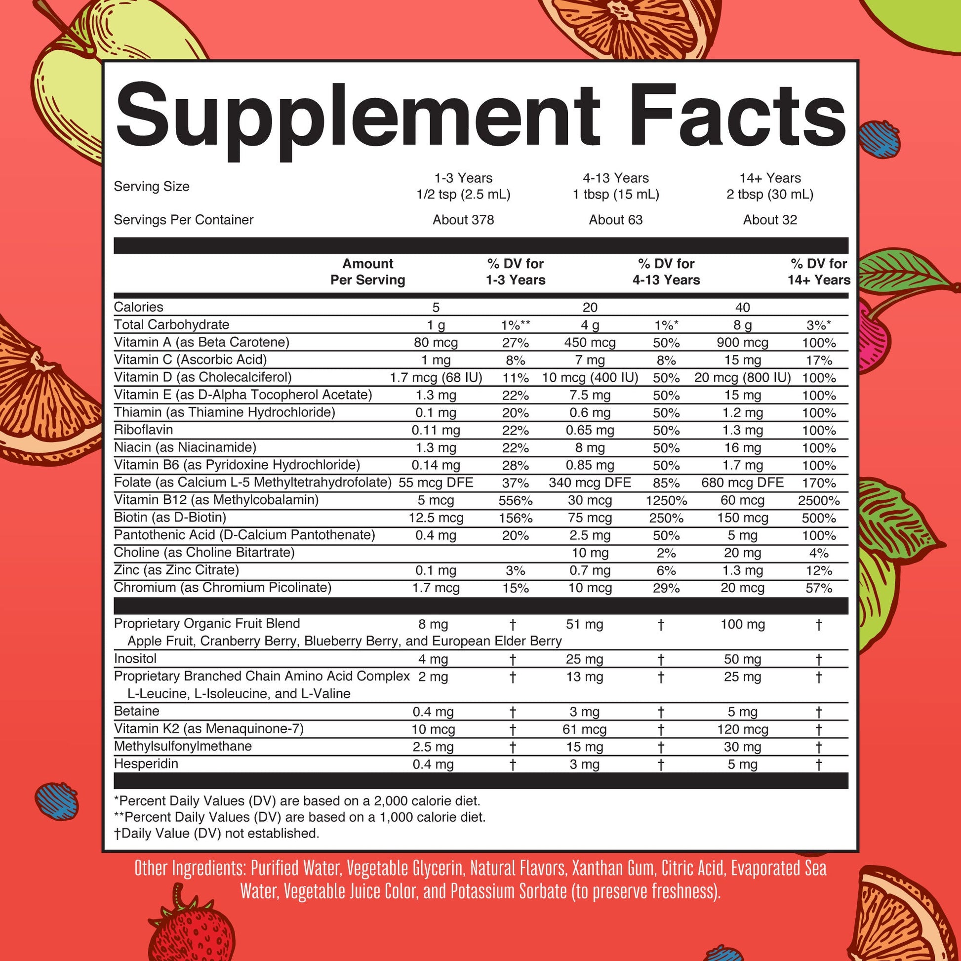 Multivitamínico Líquido Matutino Essentials+ - MaryRuth Organics