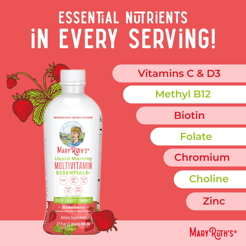 Multivitamínico Líquido Matutino Essentials+ - MaryRuth Organics