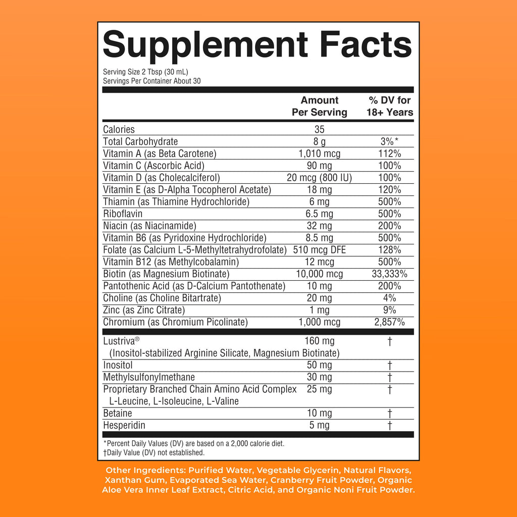 Multivitamínico Líquido Matutino + Crecimiento Capilar - MaryRuth Organics