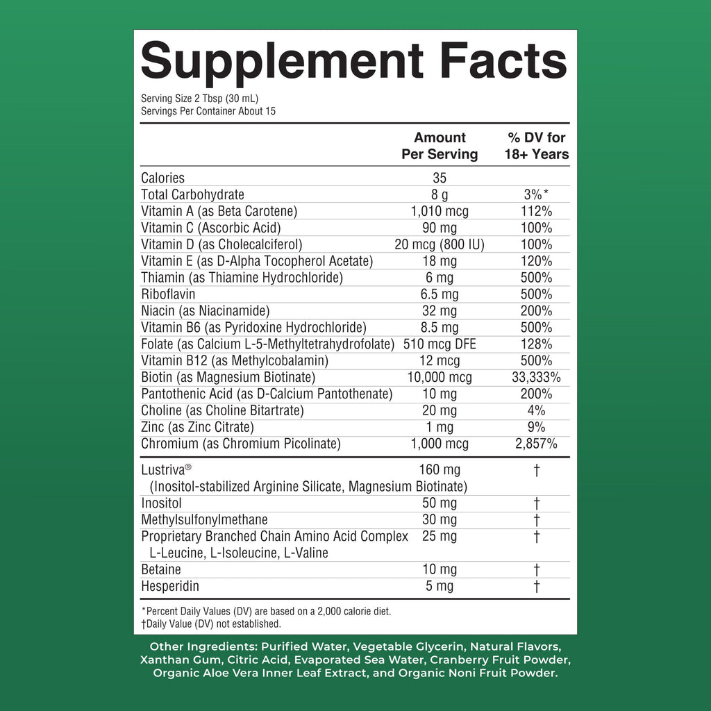 Multivitamínico Líquido Matutino + Crecimiento Capilar - MaryRuth Organics