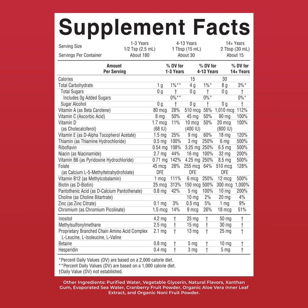 Multivitamínico Líquido Matutino - MaryRuth Organics