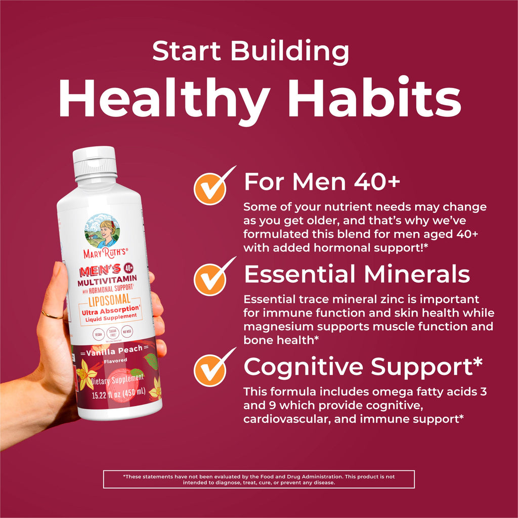 Multivitamínico Liposomal para Hombre 40+ - MaryRuth Organics