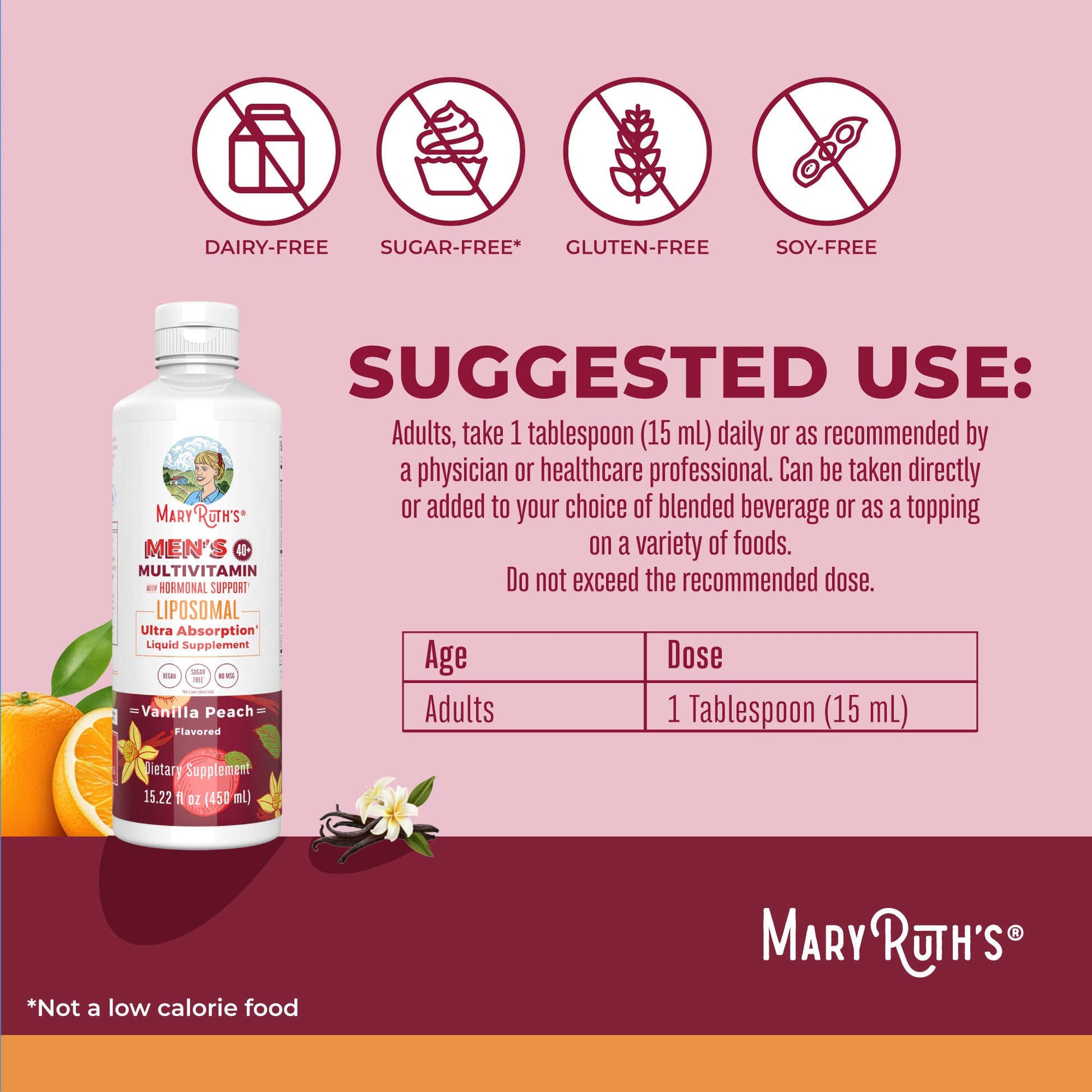 Multivitamínico Liposomal para Hombre 40+ - MaryRuth Organics