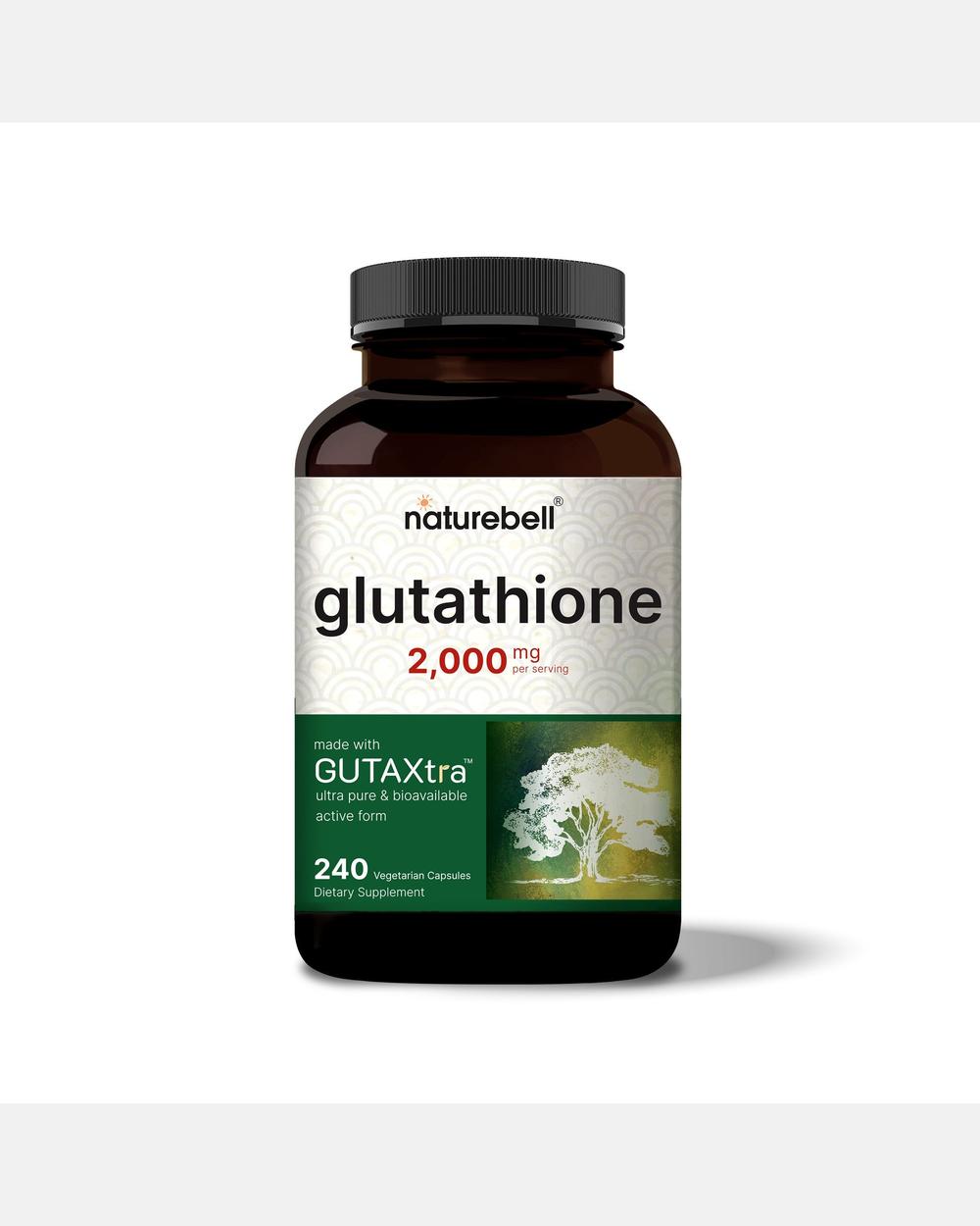 Glutatión 2000 mg por porción – 240 Cápsulas Vegetales – NatureBell