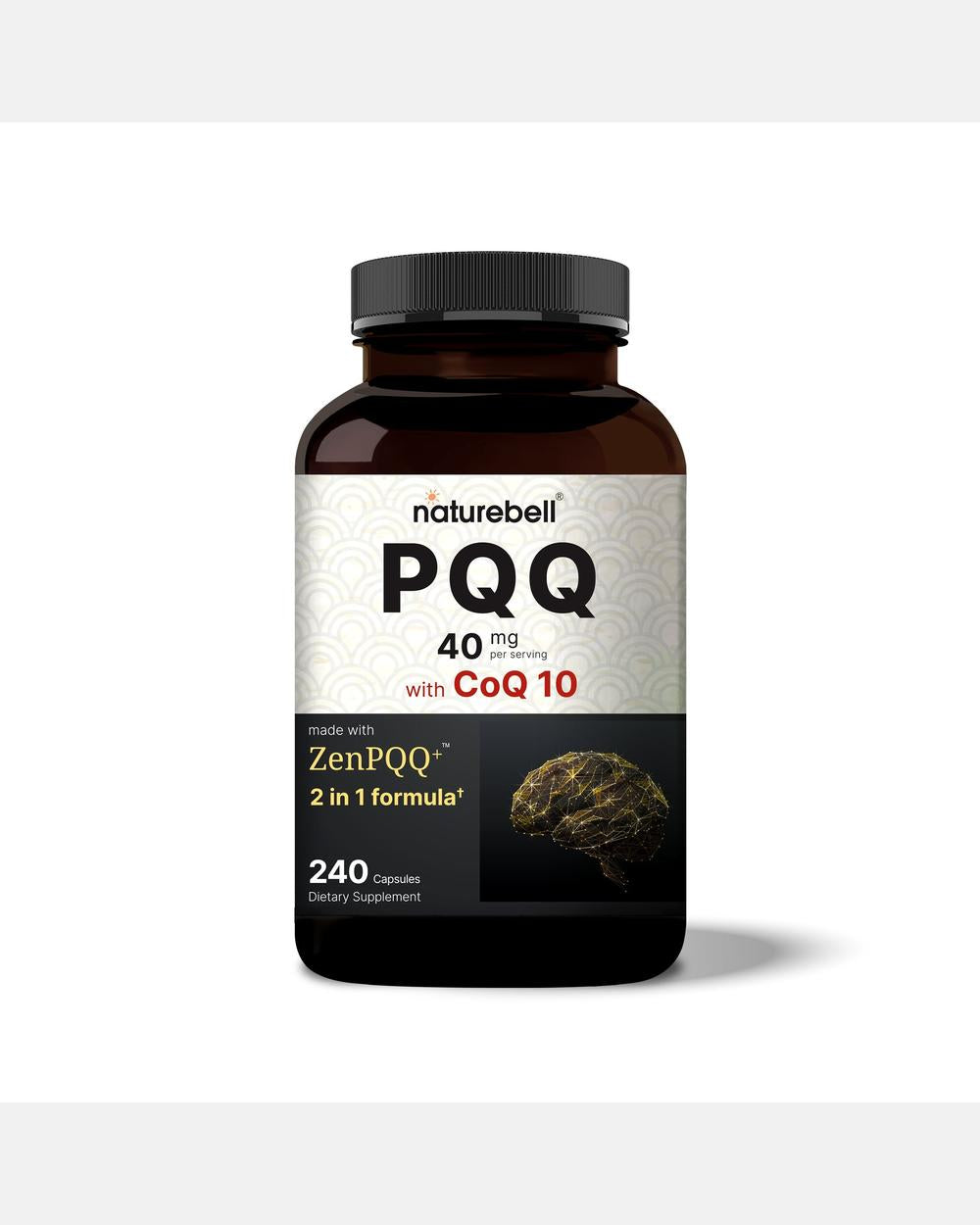 PQQ 40 mg con CoQ10 - 240 Cápsulas - NatureBell