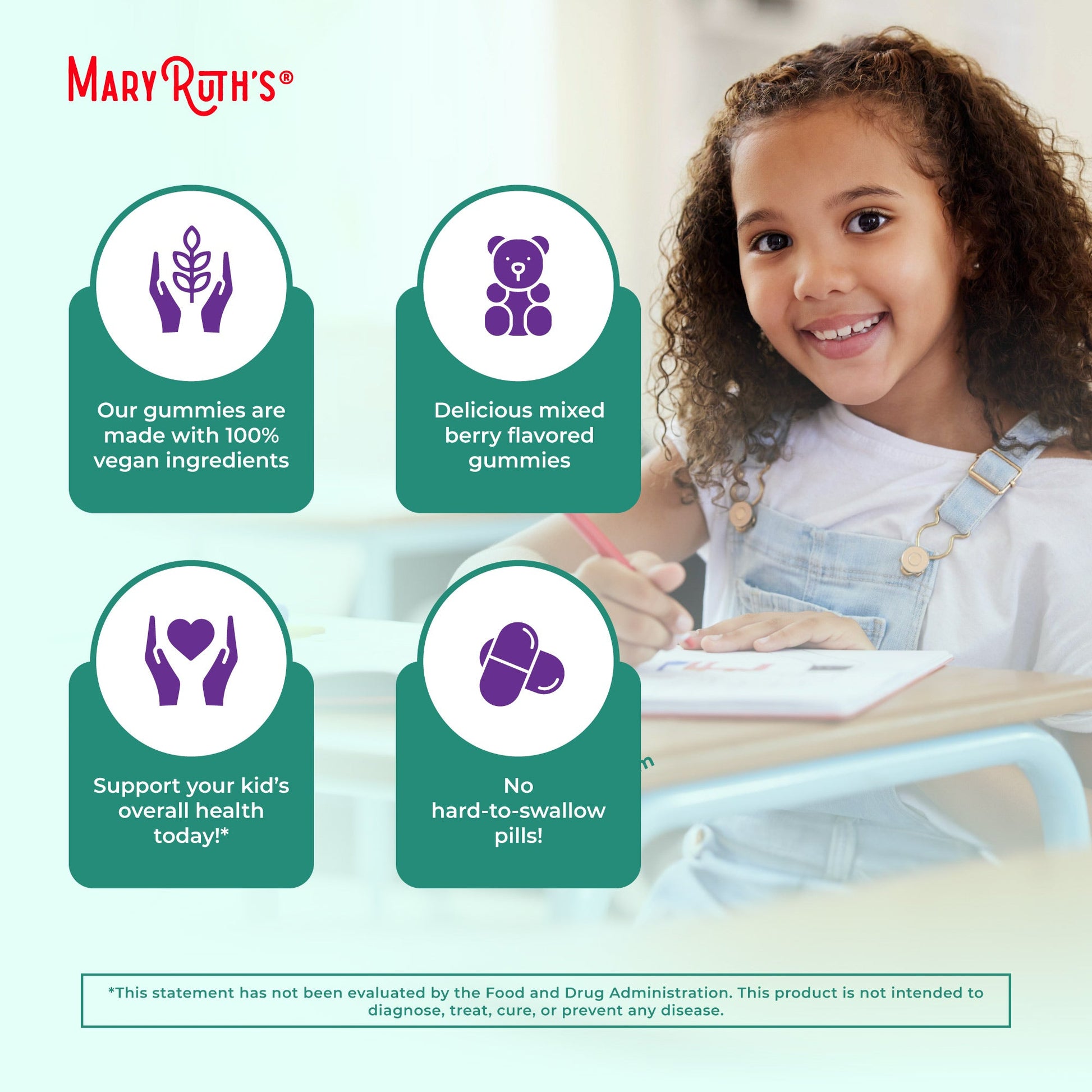 Gomitas Orgánicas de Inmunidad para Niños - MaryRuth Organics