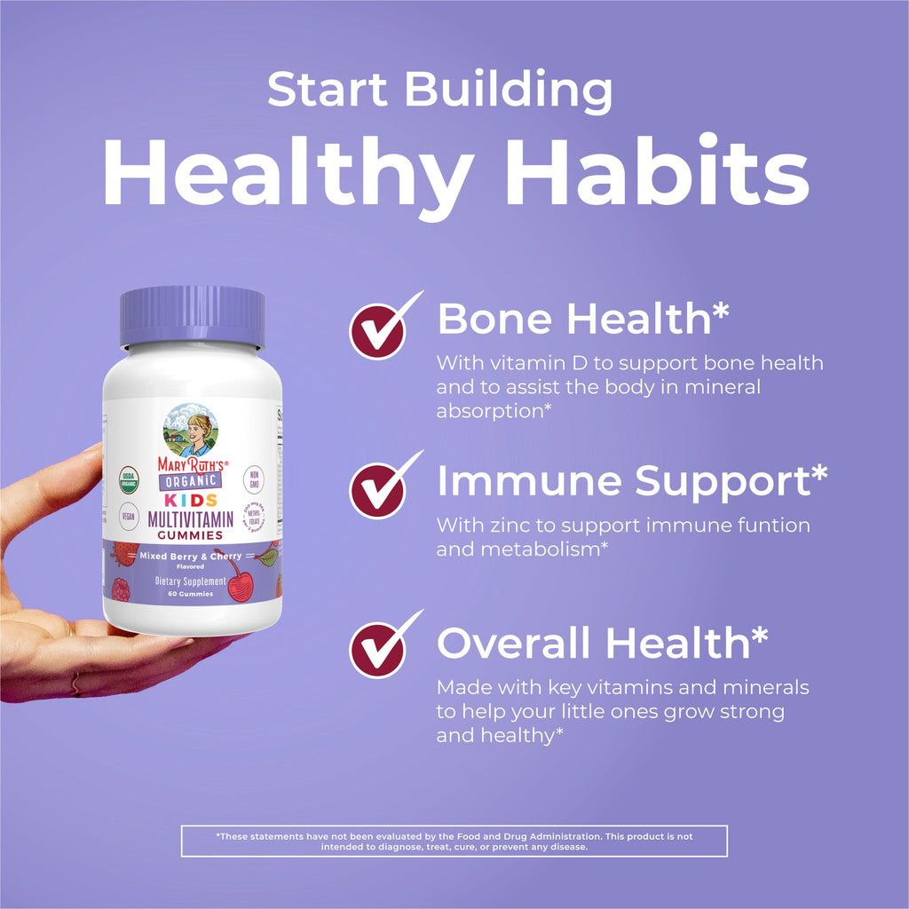 Gomitas Multivitamínicas Orgánicas para Niños - MaryRuth Organics