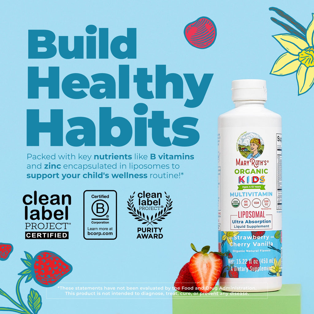 Multivitamínico Orgánico Liposomal para Niños - MaryRuth Organics