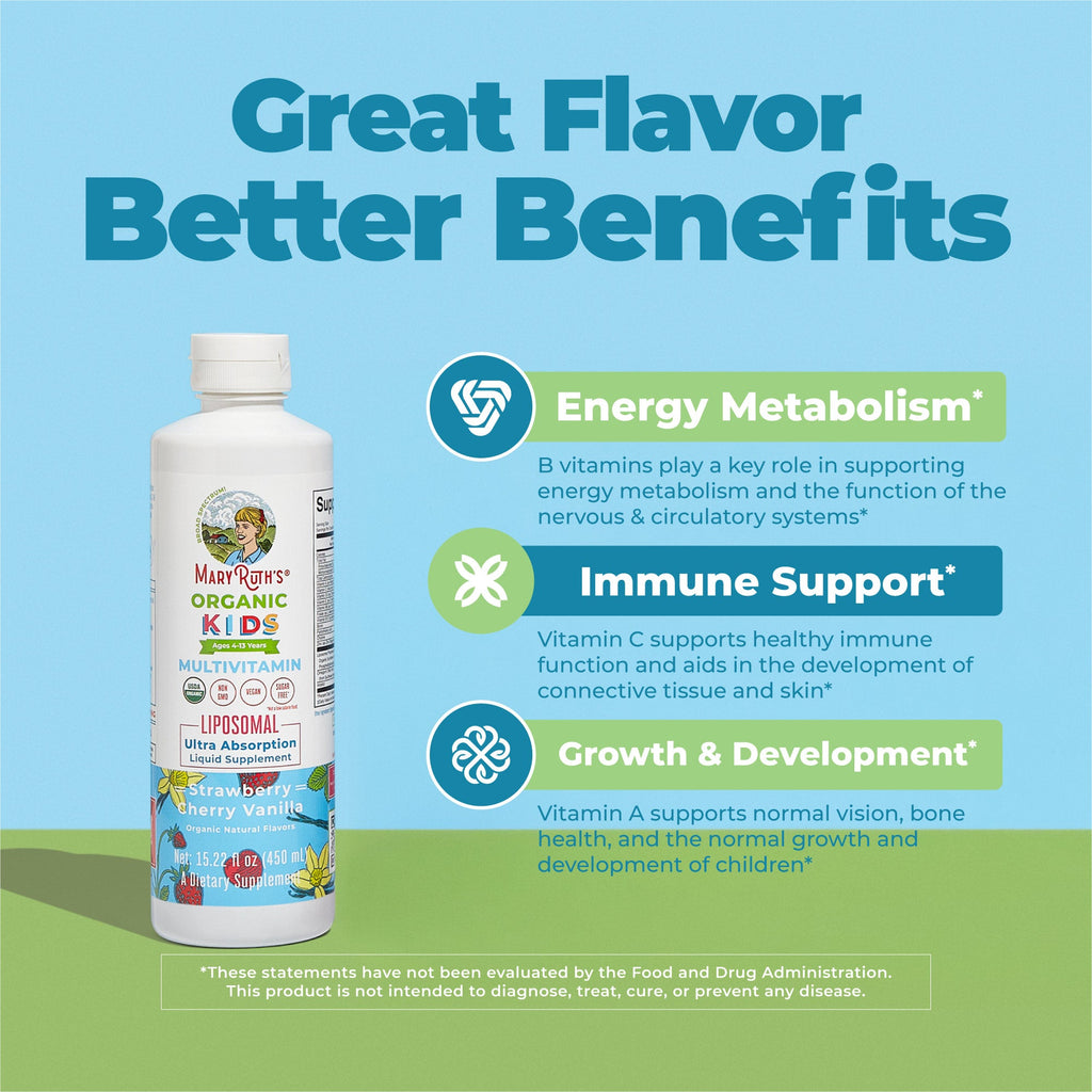 Multivitamínico Orgánico Liposomal para Niños - MaryRuth Organics