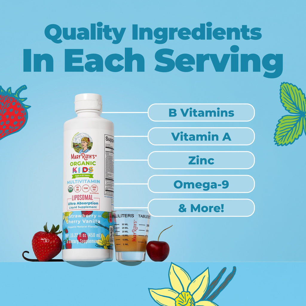 Multivitamínico Orgánico Liposomal para Niños - MaryRuth Organics