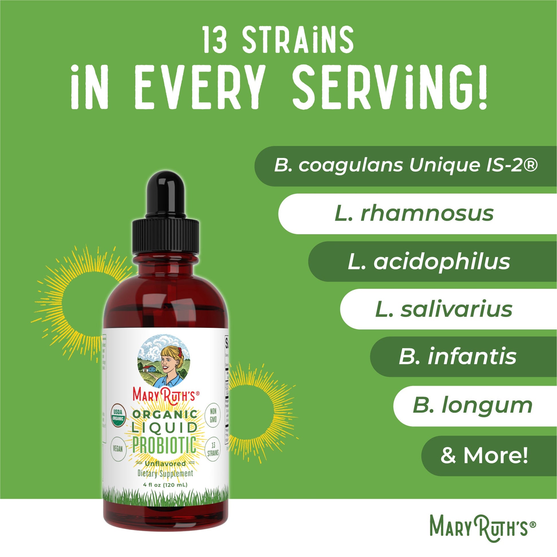Probiótico Líquido Orgánico - MaryRuth Organics