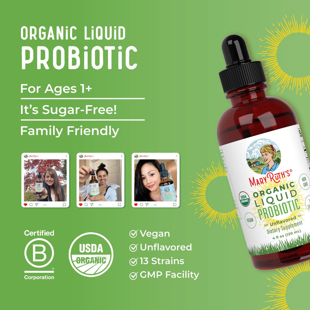 Probiótico Líquido Orgánico - MaryRuth Organics