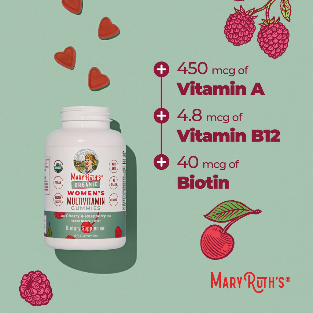 Gomitas Multivitamínicas Orgánicas para Mujer - MaryRuth Organics