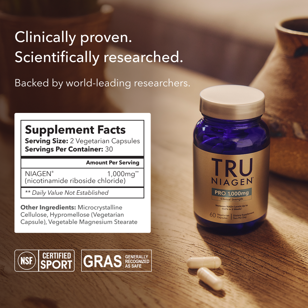 NAD+ Tru Niagen® Pro 1,000mg