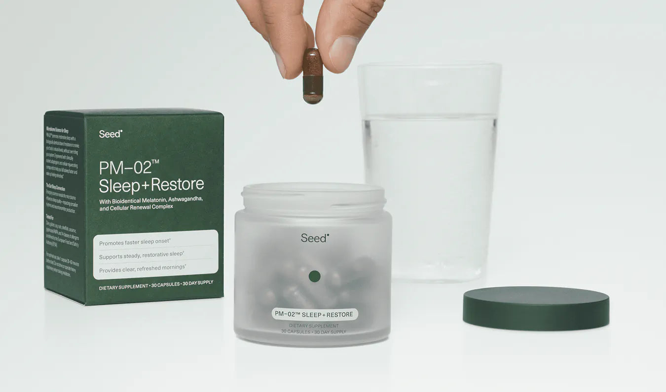Supplement facts label on a green background