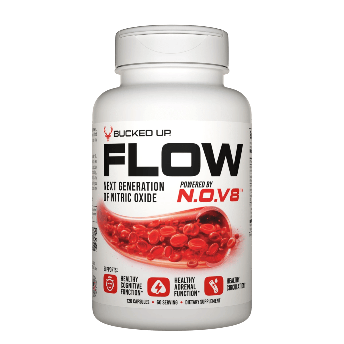 FLOW Nitric Oxide + Adrenal Support Supplement