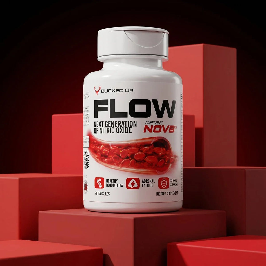 FLOW Nitric Oxide + Adrenal Support Supplement Product Shot