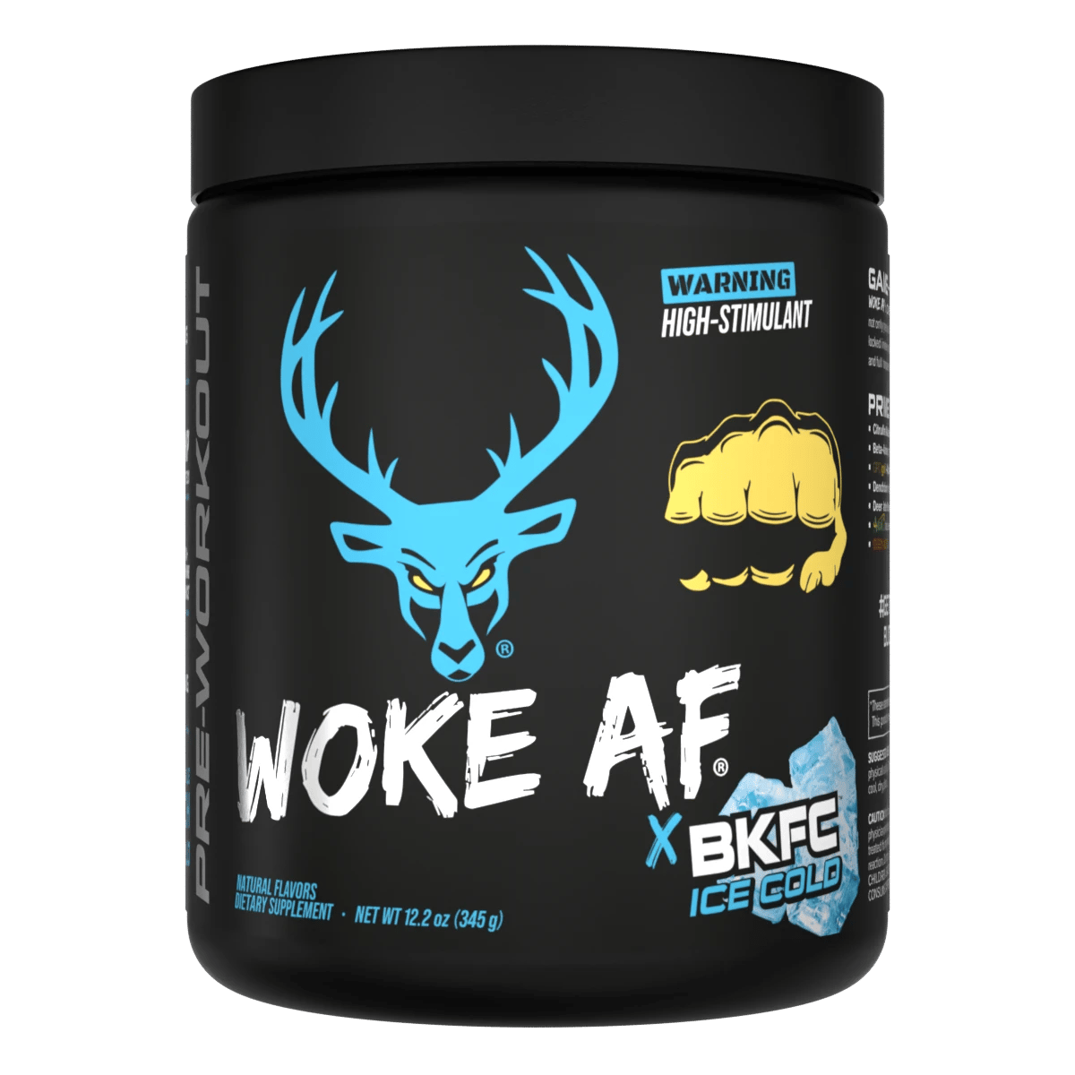 Woke AF - High Stimulant Pre-Workout - BKFC - Ice Cold