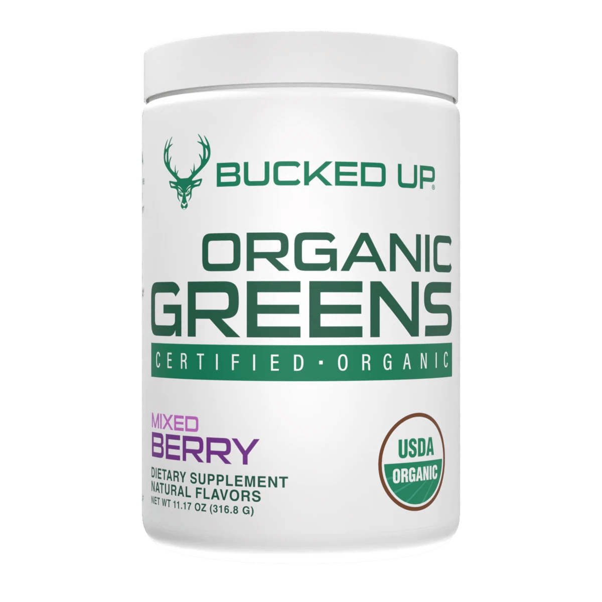 Organic Greens - Superalimento en Polvo Sabor Frutos Rojos - Bucked Up