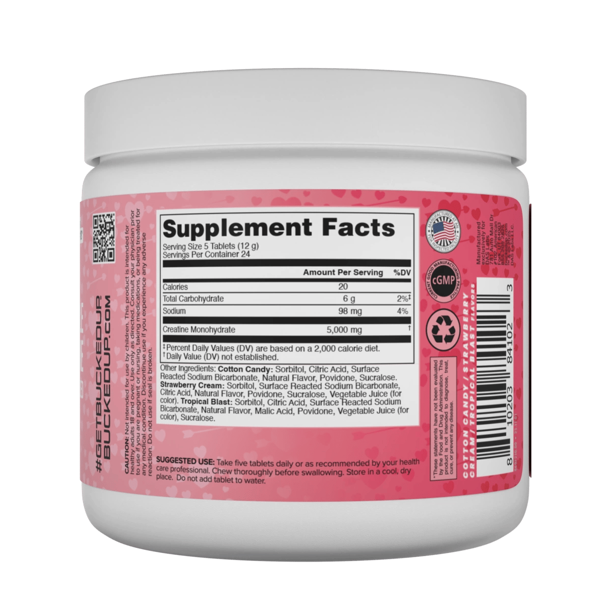 Creatine Candy - Creatina Monohidratada Micronizada Masticable - Bucked Up