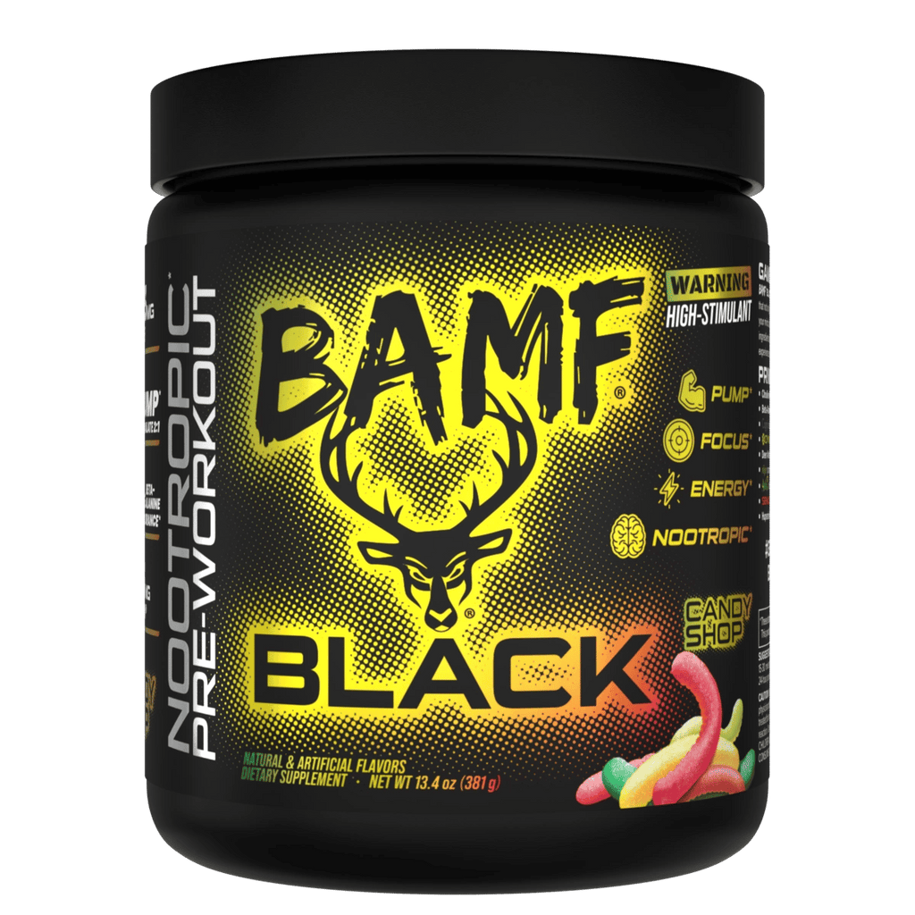 BAMF Black Pre-Entreno - Fórmula de Enfoque, Energía y Detox - Bucked Up