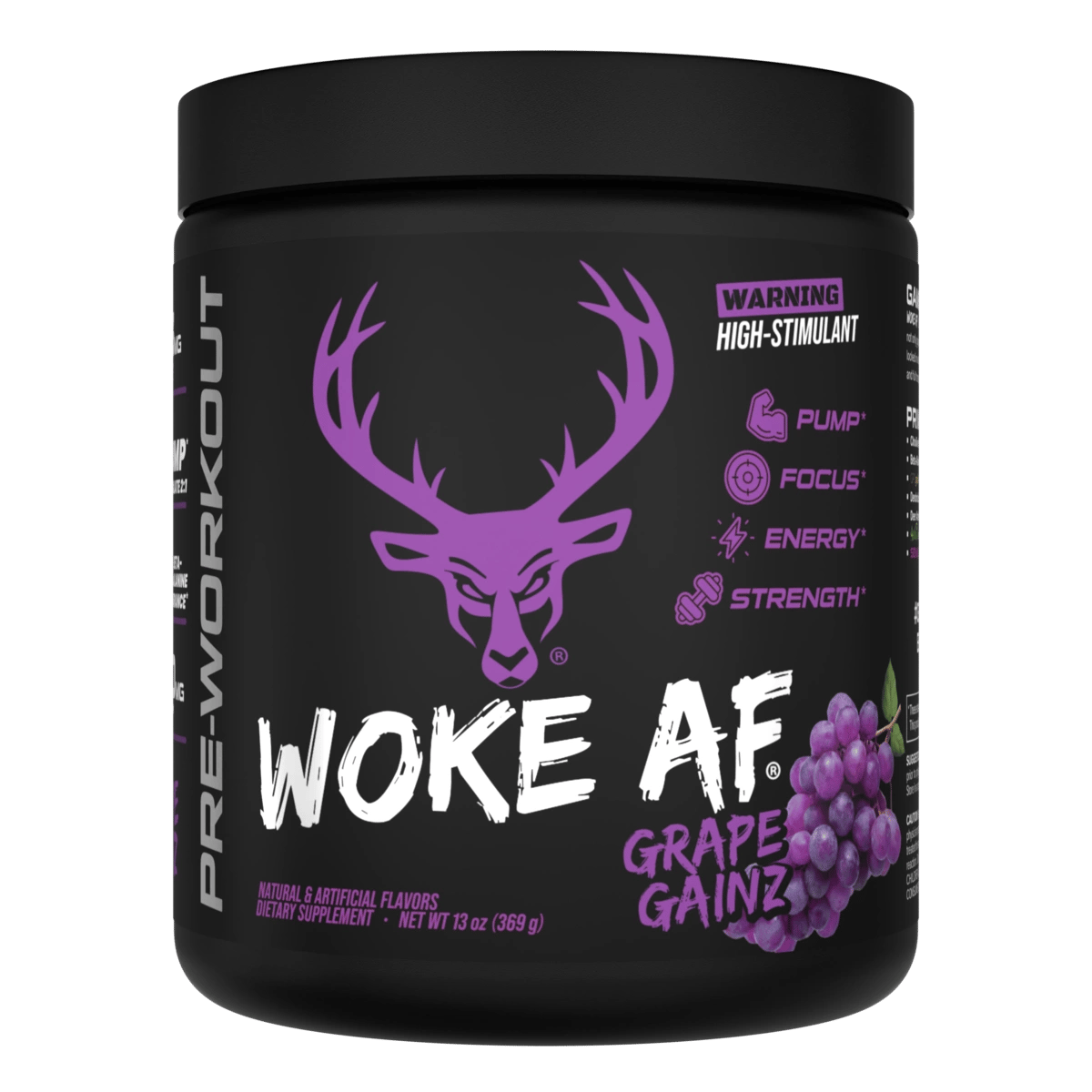 Woke AF - High Stimulant Pre-Workout - Grape Gainz