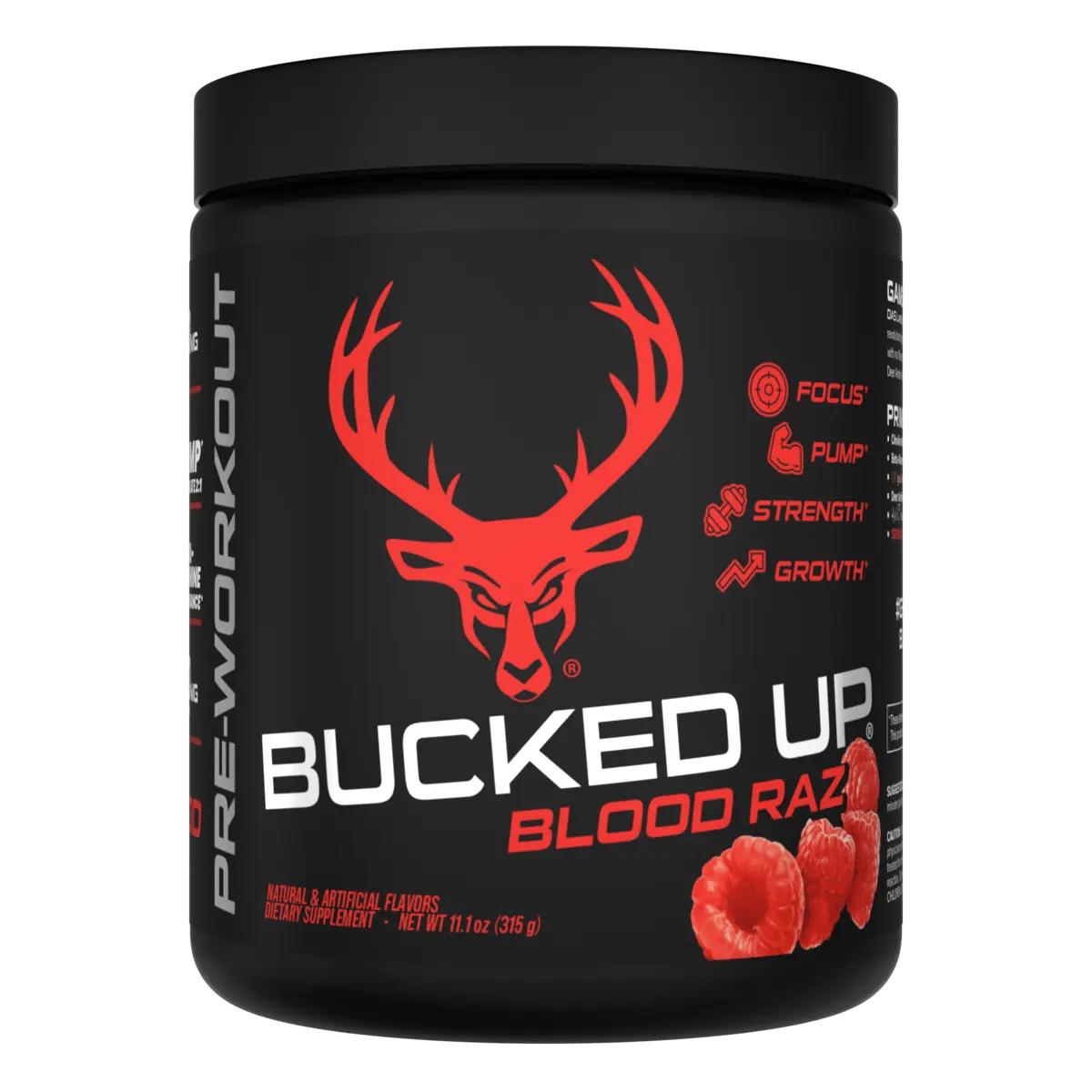 Bucked Up Pre-Workout - Blood Raz (Red Raspberry)