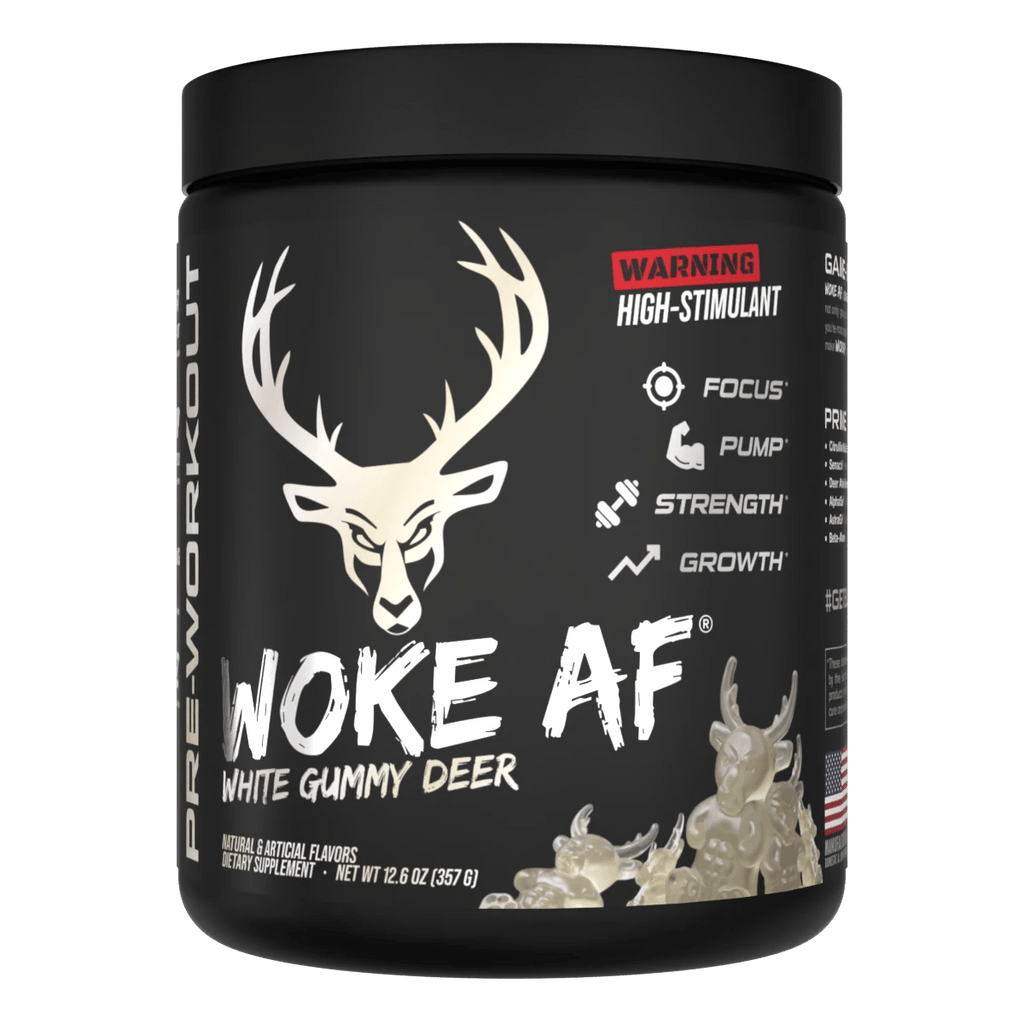 Woke AF - High Stimulant Pre-Workout - White Gummy Deer