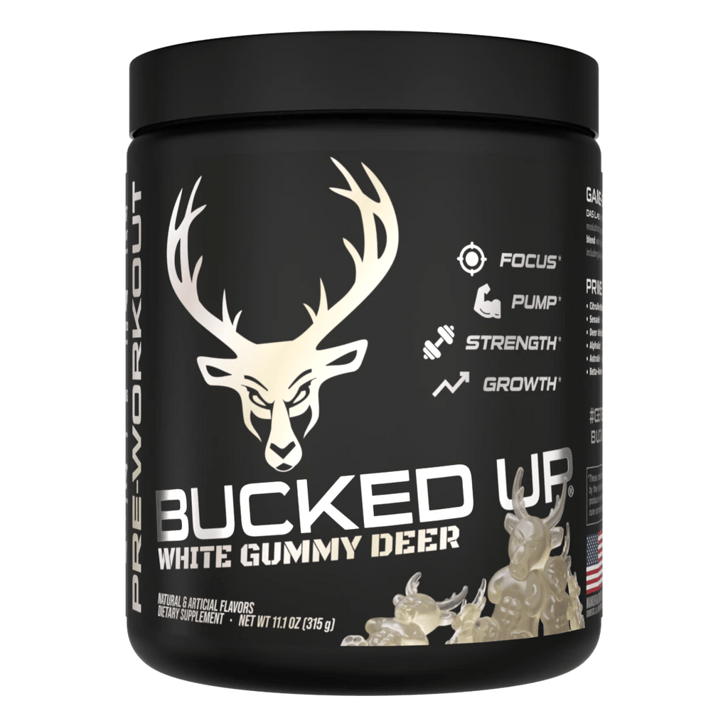 Bucked Up Pre-Workout - White Gummy Deer (Pineapple Gummy Bear)