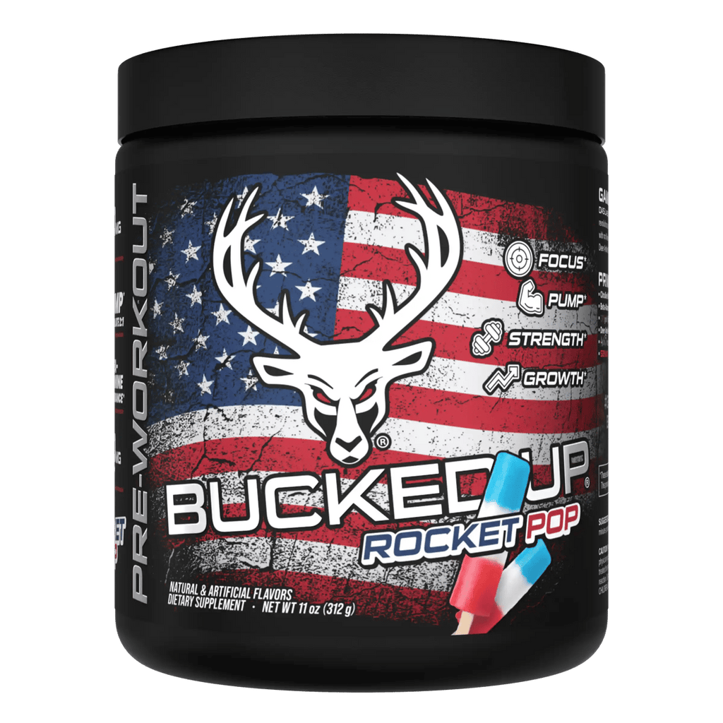 Bucked Up Pre-Workout - Rocket Pop (Blue Raspberry/Lime/Cherry)