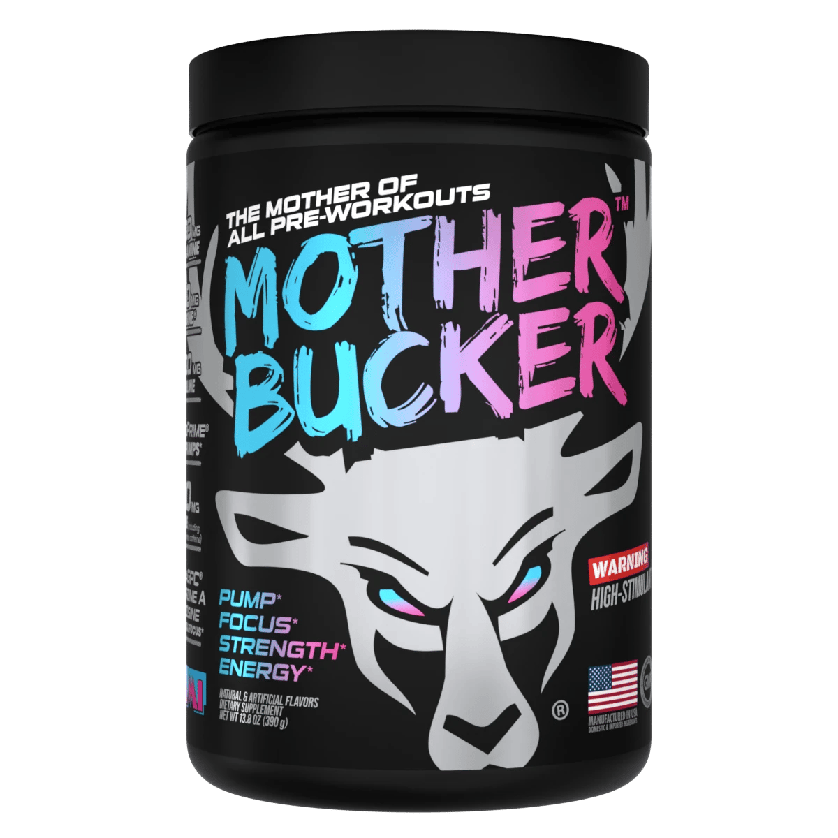 Mother Bucker Pre-Entreno - 400mg de Cafeína - Bucked Up