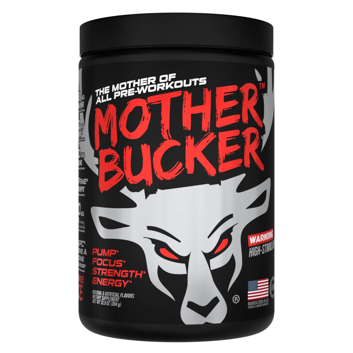 Mother Bucker Pre-Entreno - 400mg de Cafeína - Bucked Up
