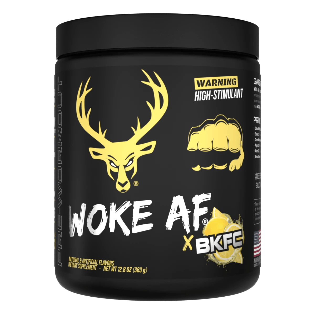 Woke AF - High Stimulant Pre-Workout - BKFC - Bare Knuckle Punch